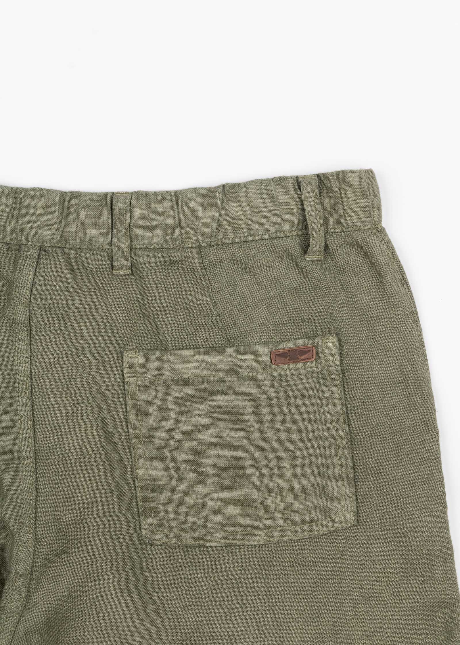 PANTALÓN DE LINO CON CORDÓN