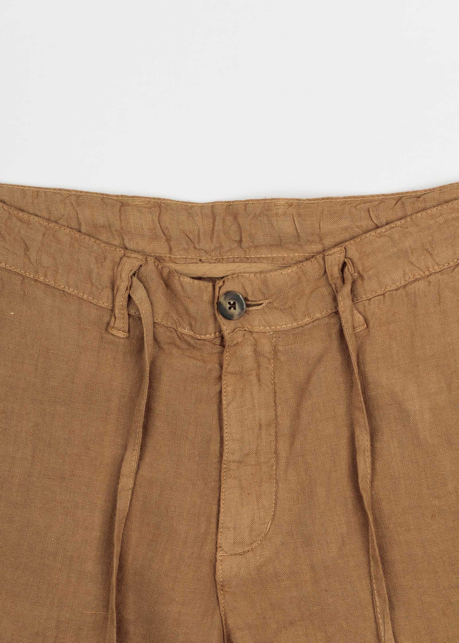 PANTALÓN DE LINO CON CORDÓN