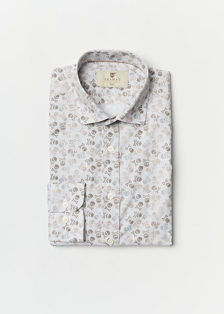 CAMISA ALG/ELASTÁN ESTAMPADA DANGER