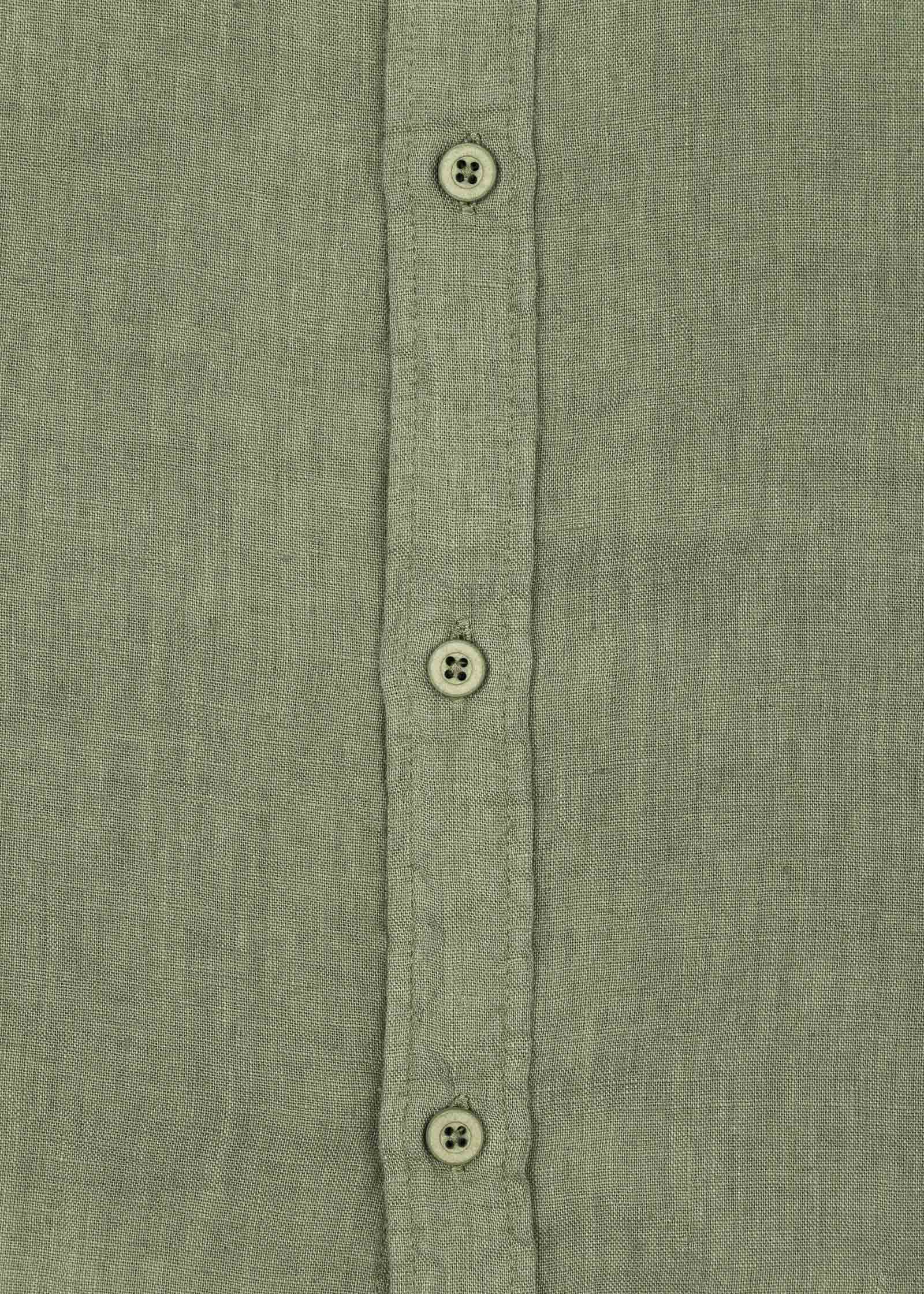 CAMISA LINO BOLSILLOS M/CORTA