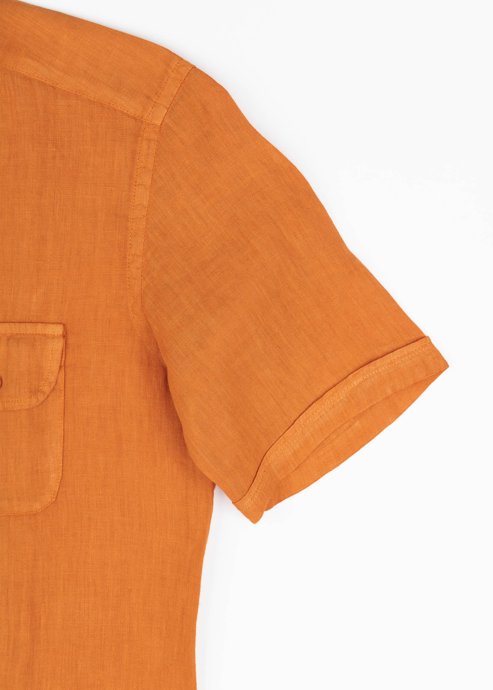CAMISA LINO BOLSILLOS M/CORTA