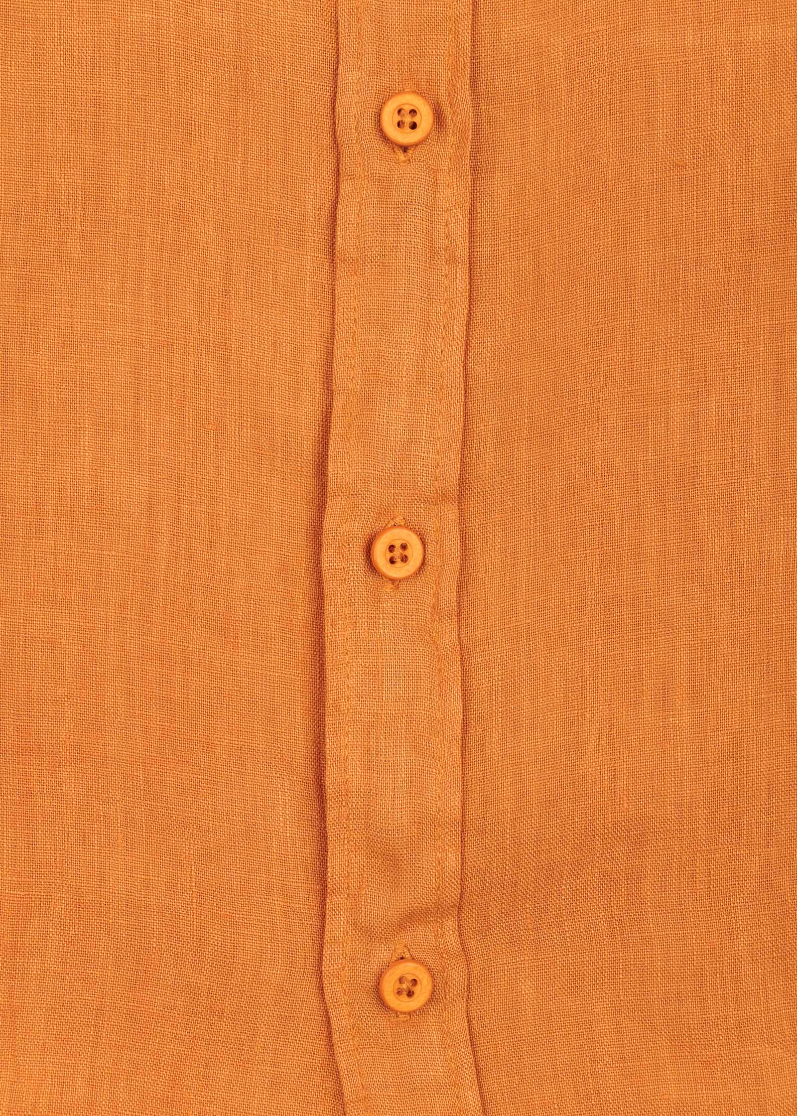 CAMISA LINO BOLSILLOS M/CORTA