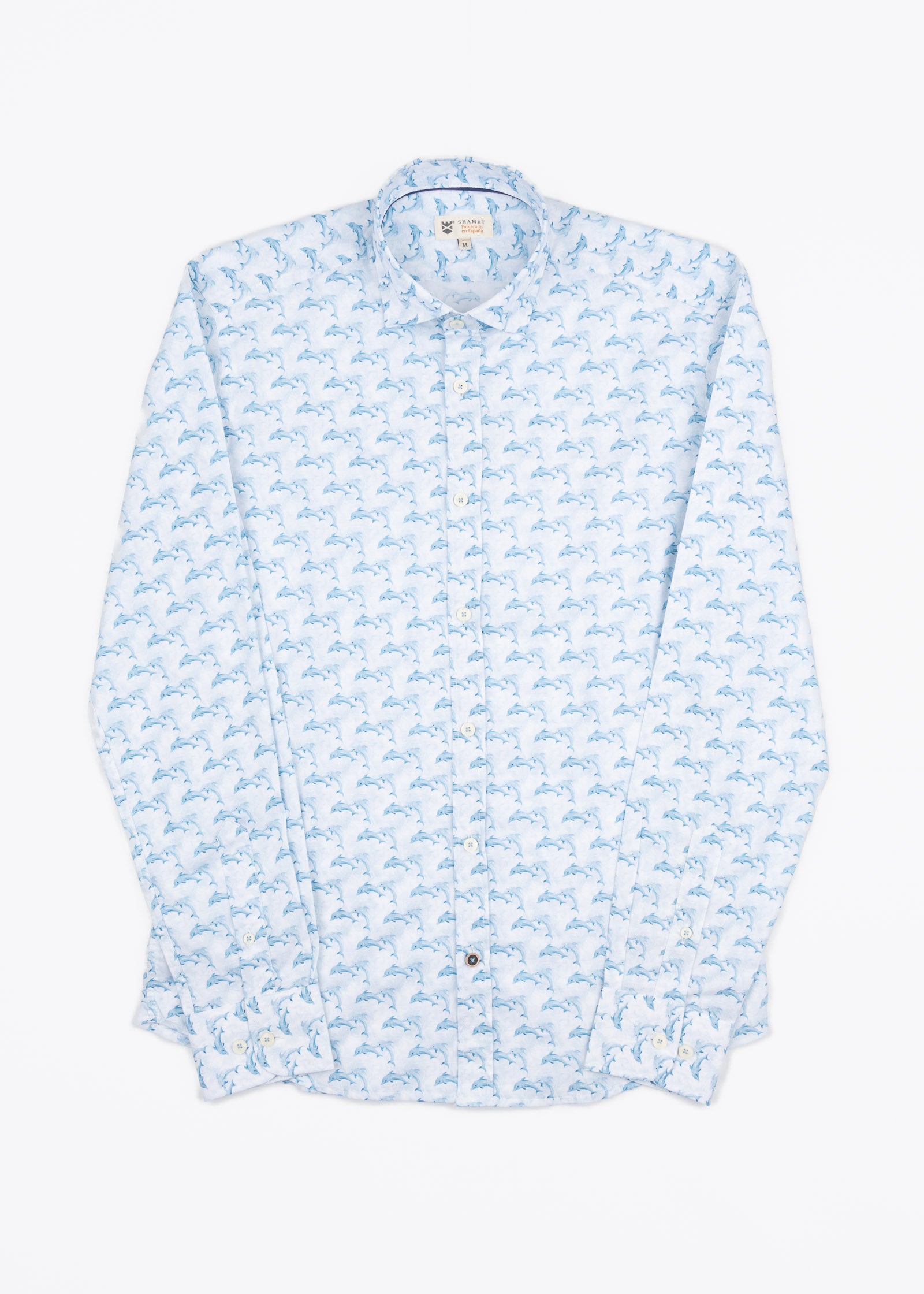 CAMISA ESTAMPADA ELASTÁN DELFINES
