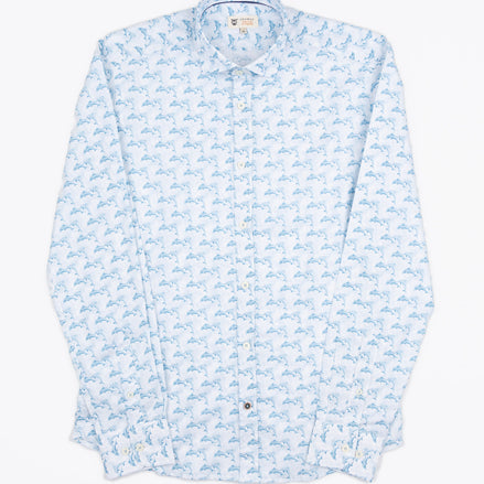 CAMISA ESTAMPADA ELASTÁN DELFINES