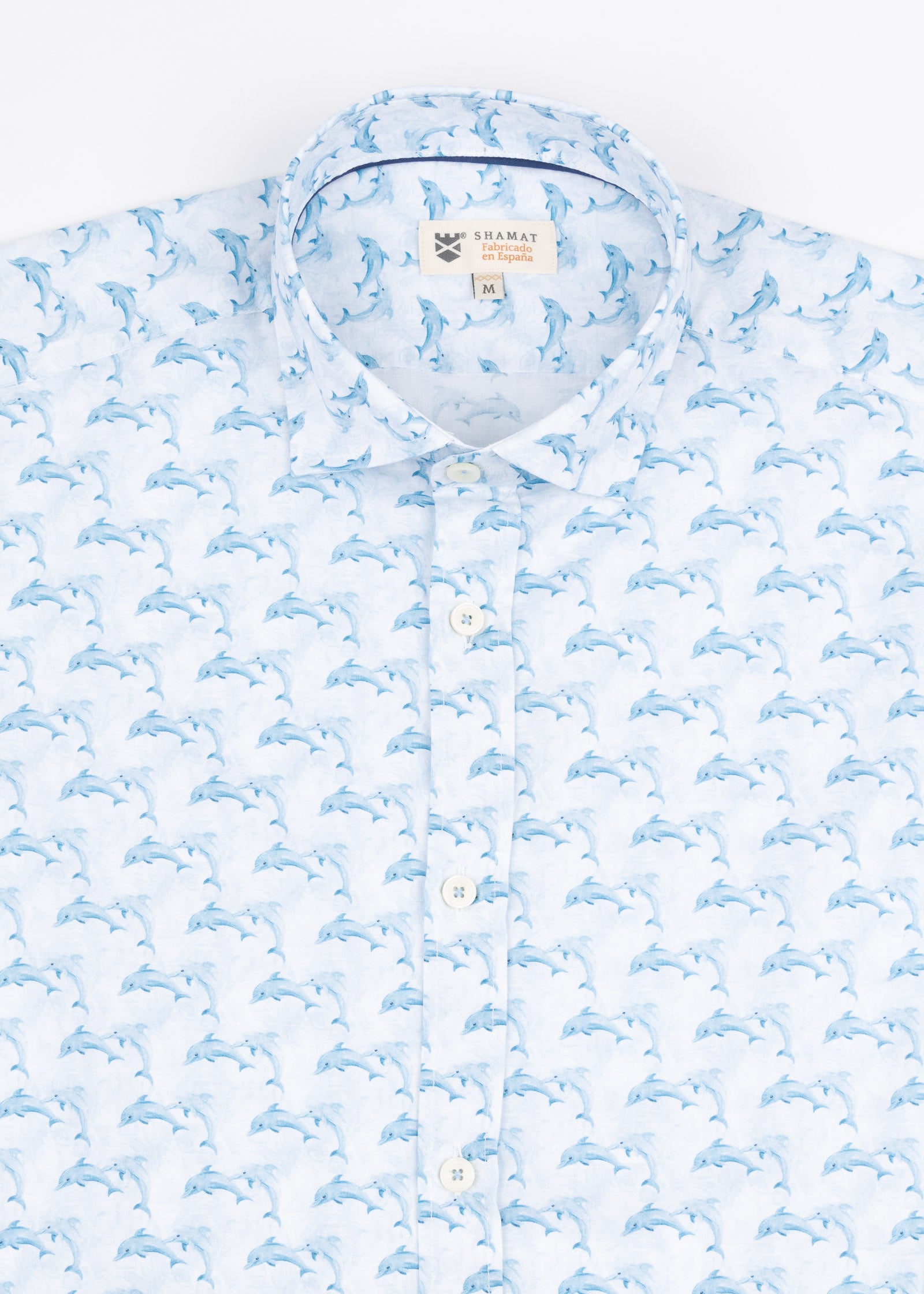CAMISA ESTAMPADA ELASTÁN DELFINES