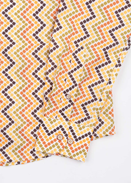 CAMISA ESTAMPADA ELASTÁN RETRO