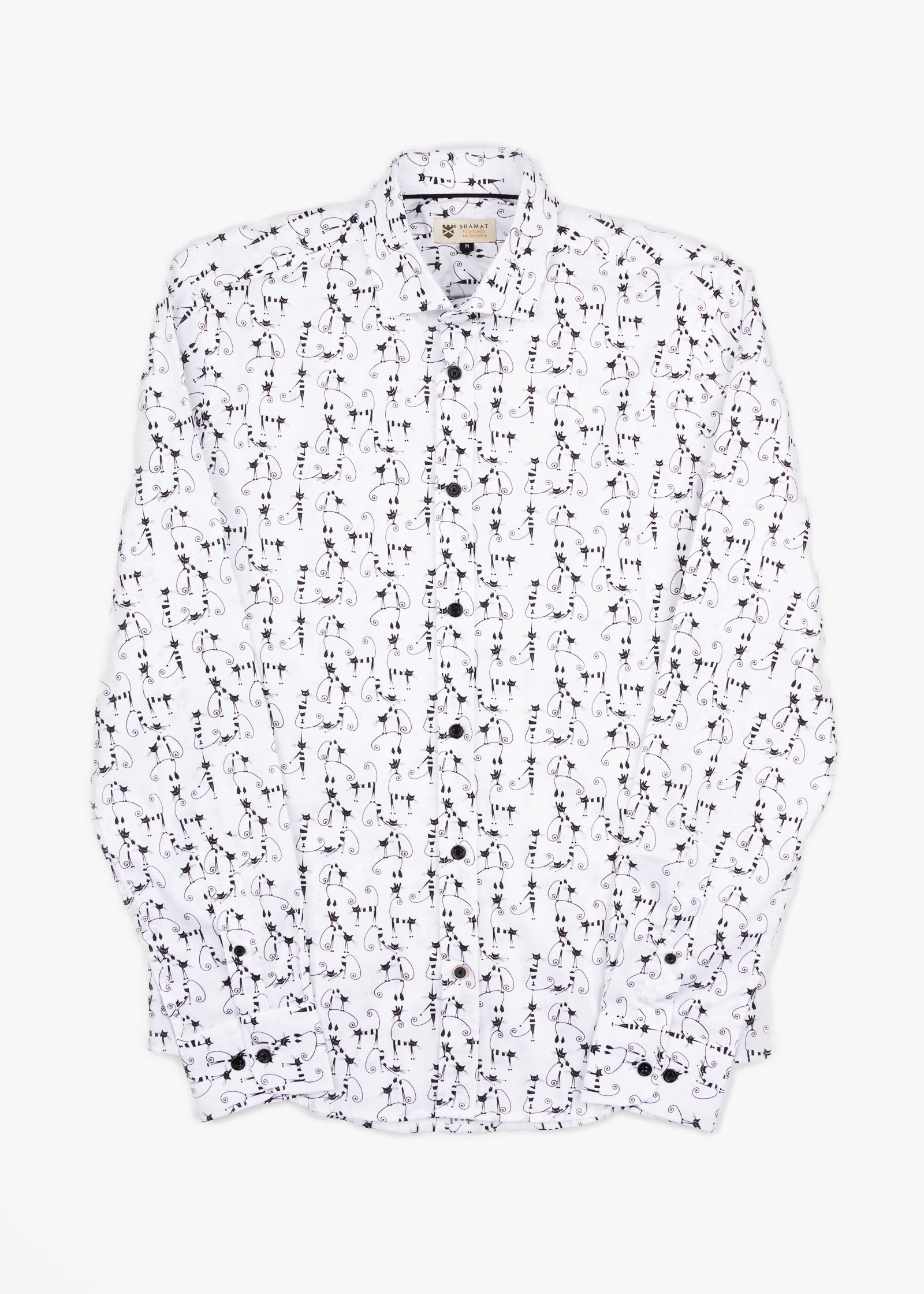 CAMISA ML EST ALG/ELAST CATS
