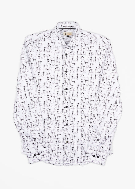 CAMISA ML EST ALG/ELAST CATS