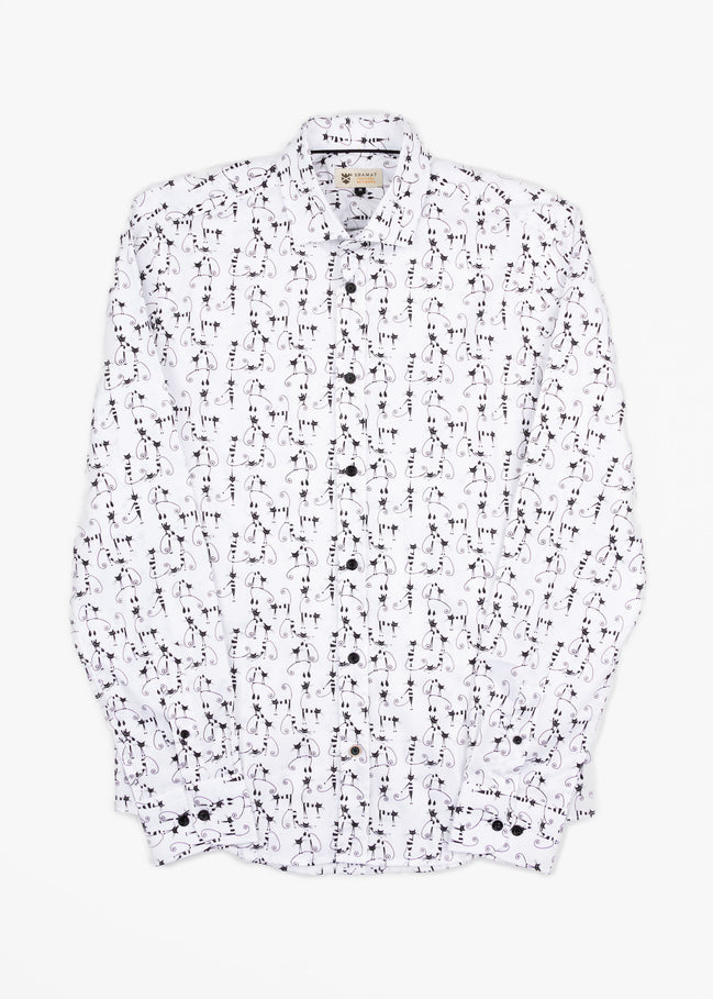 CAMISA ML EST ALG/ELAST CATS