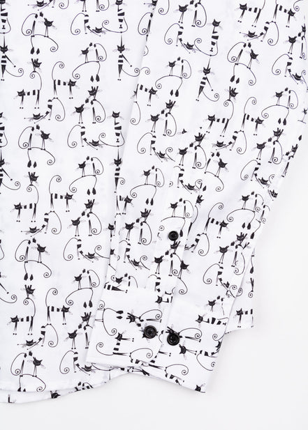 CAMISA ML EST ALG/ELAST CATS