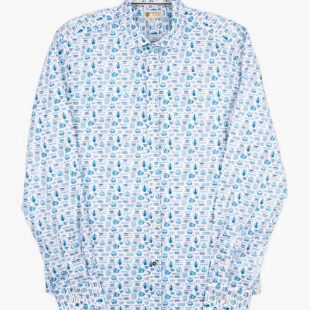 CAMISA ML EST ALG/ELAST BOATS