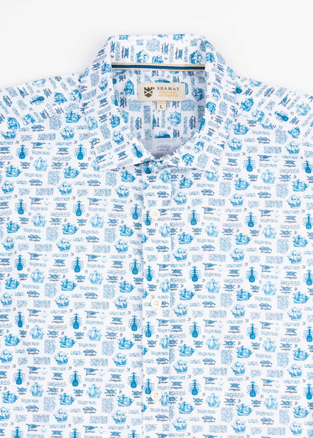 CAMISA ML EST ALG/ELAST BOATS