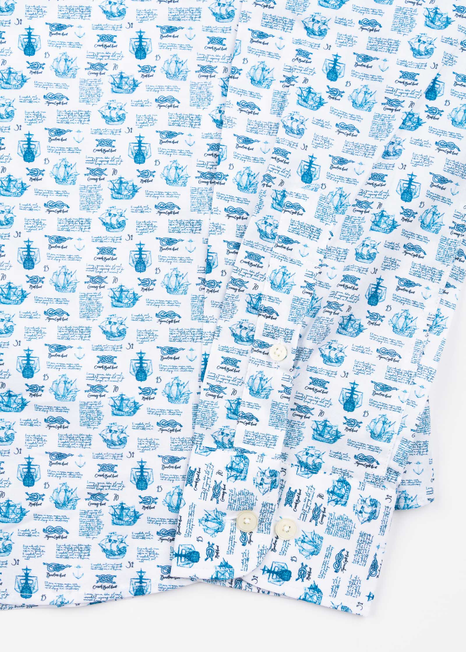 CAMISA ML EST ALG/ELAST BOATS