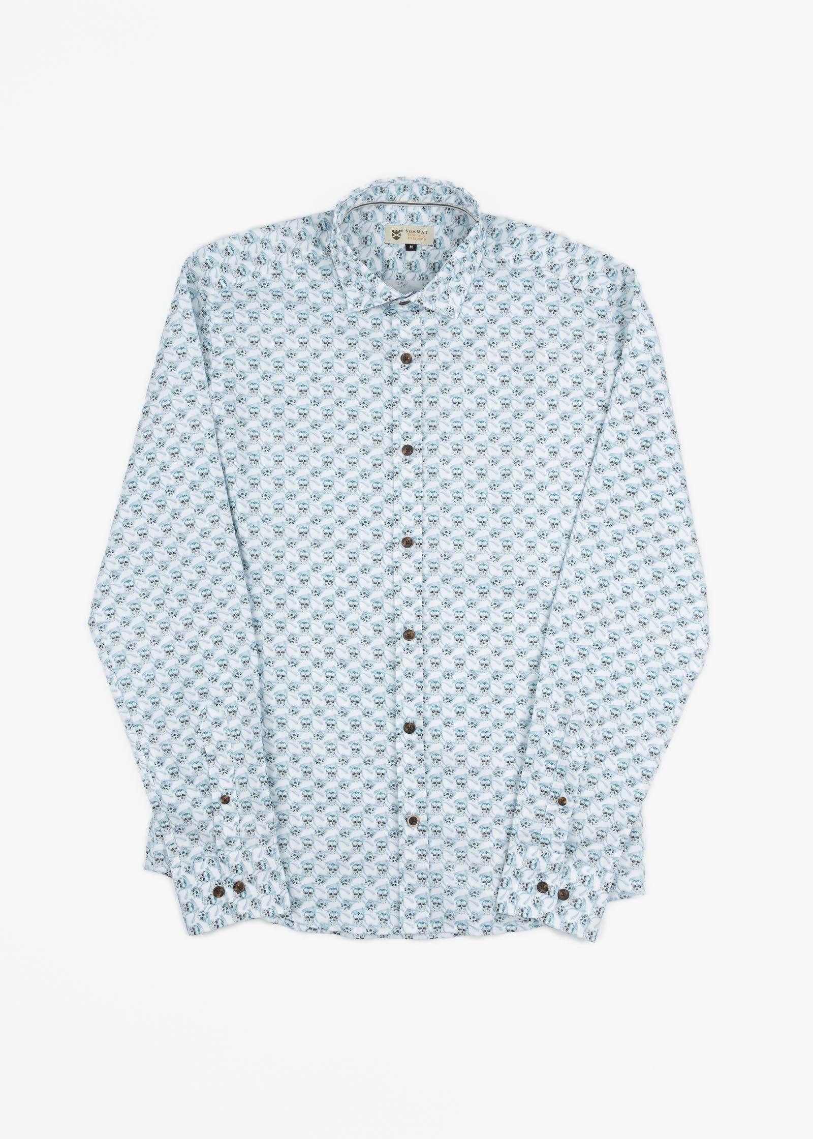 CAMISA ML EST ALG/ELAST SKULL