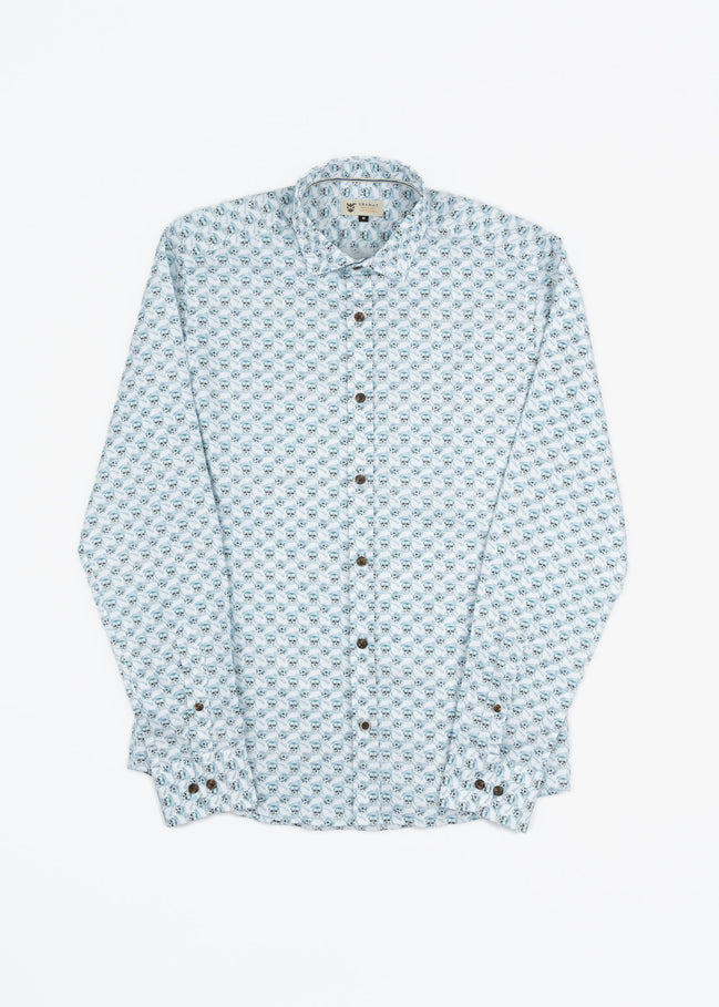 CAMISA ML EST ALG/ELAST SKULL