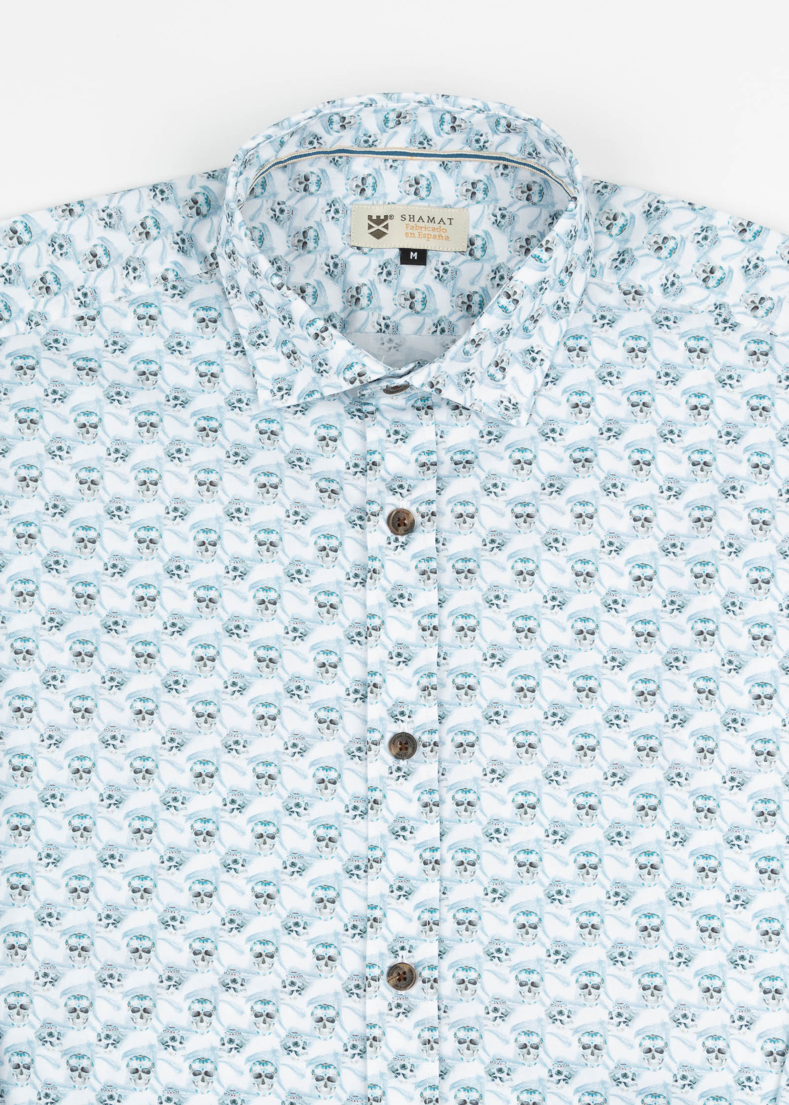 CAMISA ML EST ALG/ELAST SKULL