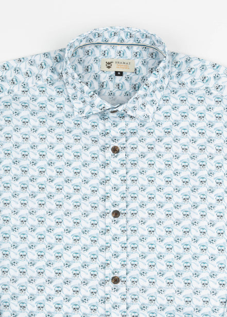 CAMISA ML EST ALG/ELAST SKULL