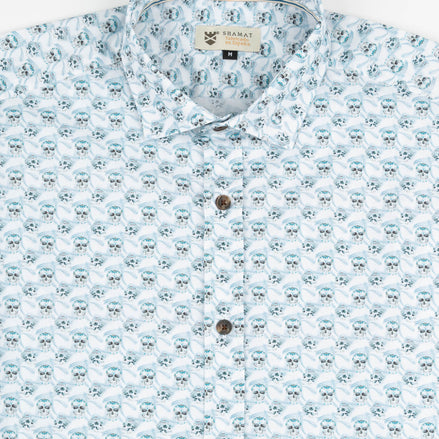 CAMISA ML EST ALG/ELAST SKULL