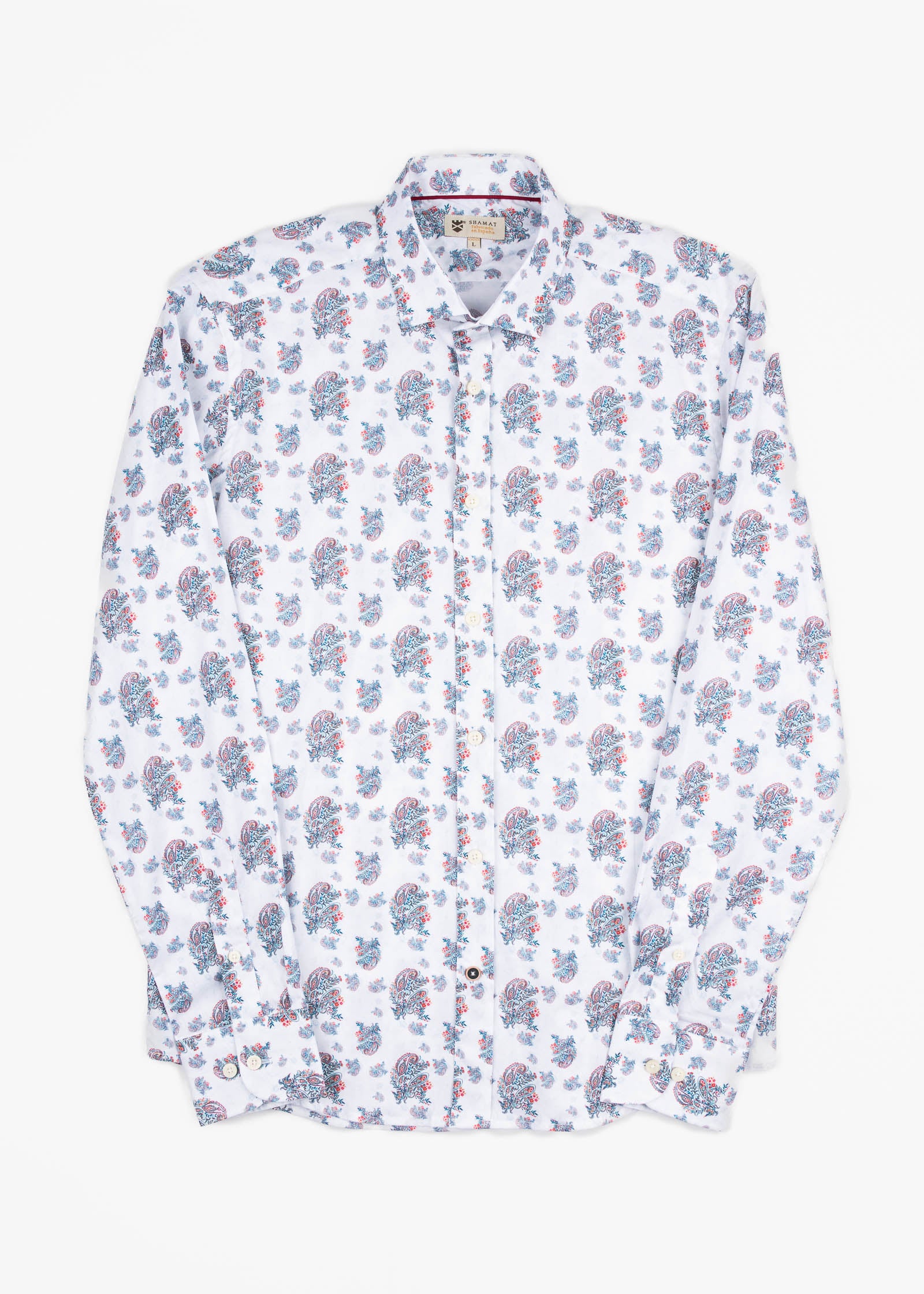CAMISA ML EST ALG/ELAST PAISLEY