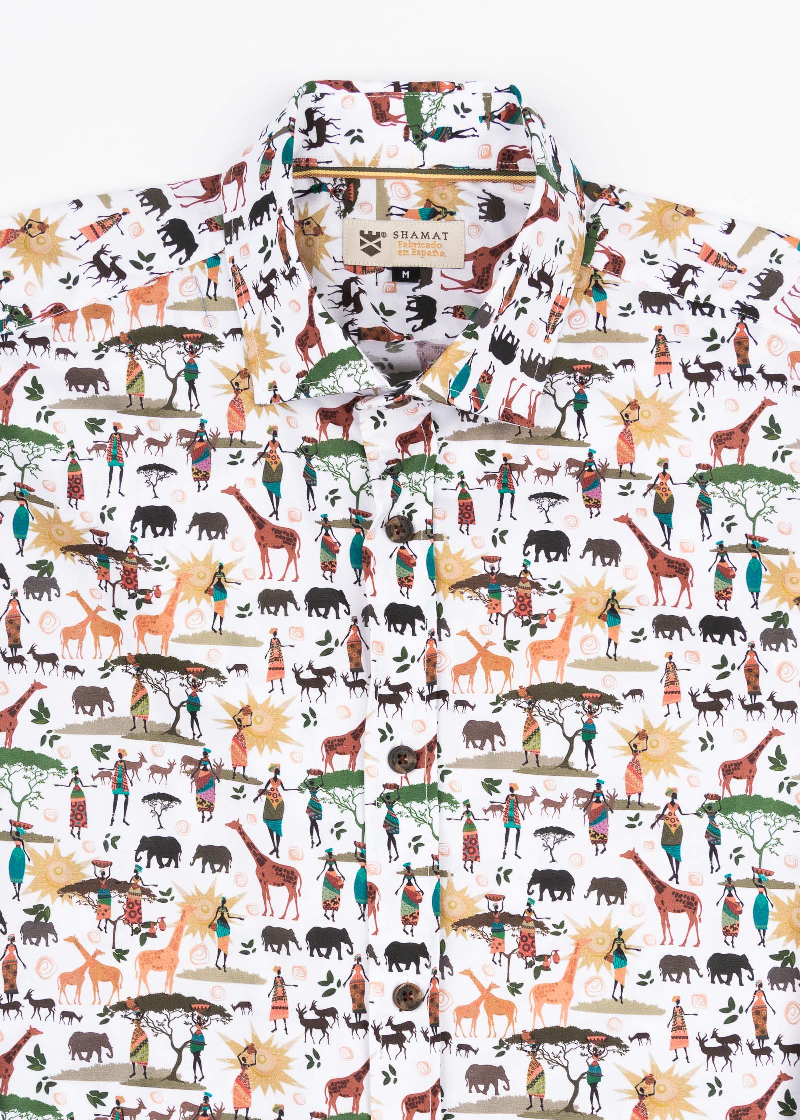 CAMISA ML EST ALG/ELAST AFRICA