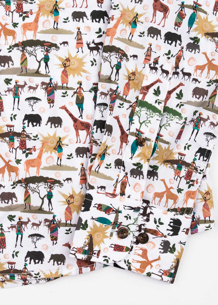 CAMISA ML EST ALG/ELAST AFRICA