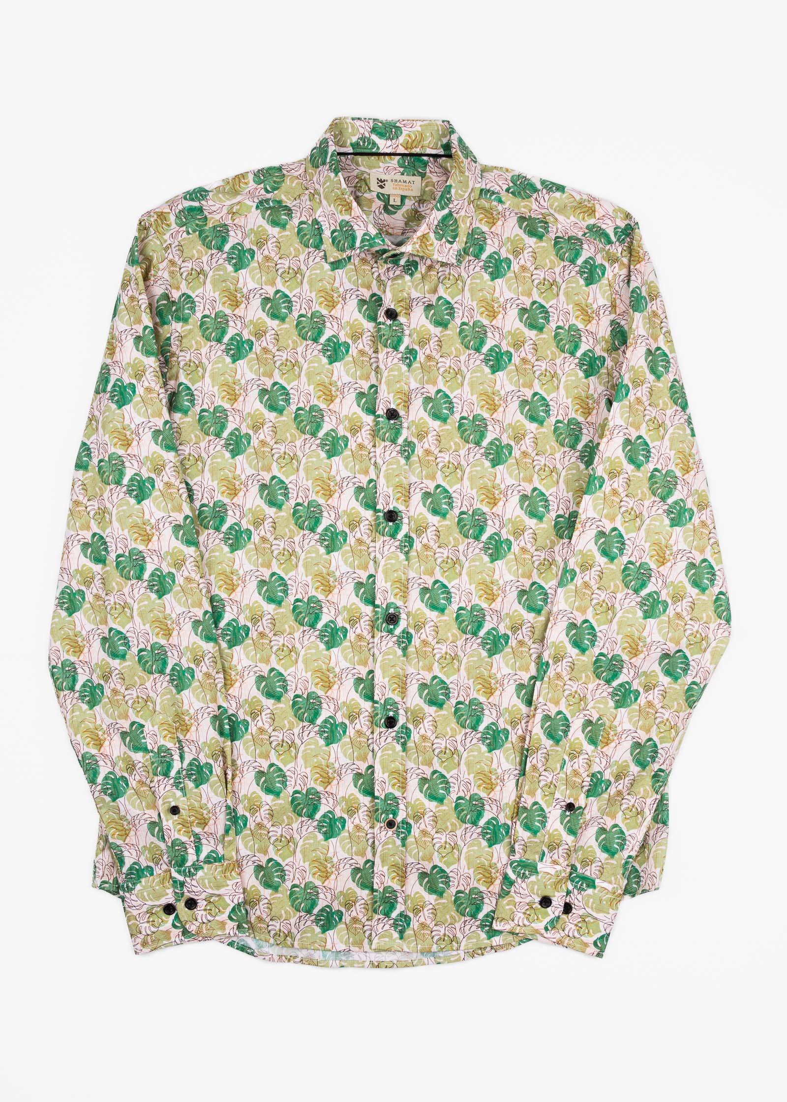 CAMISA ML EST ALG/ELAST TROPIC