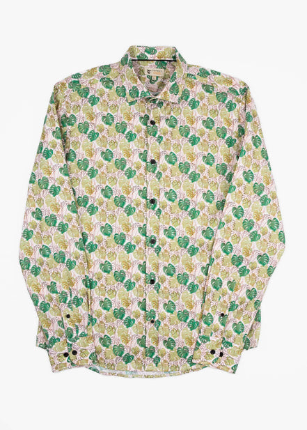 CAMISA ML EST ALG/ELAST TROPIC