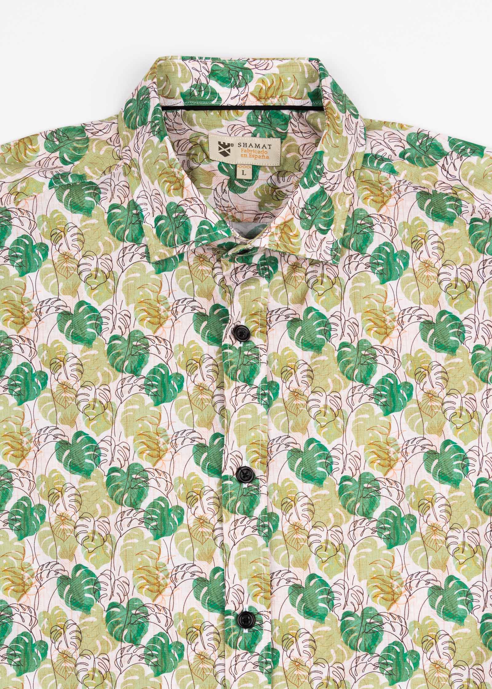 CAMISA ML EST ALG/ELAST TROPIC
