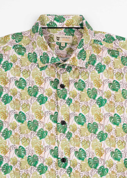 CAMISA ML EST ALG/ELAST TROPIC