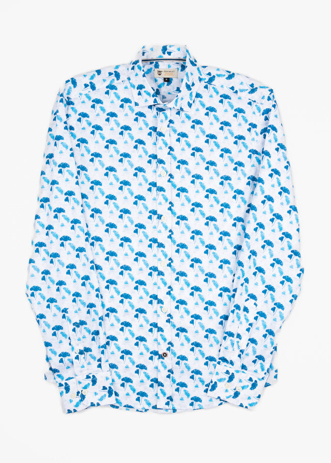 CAMISA ML EST ALG/ELAST JAPAN BLUE