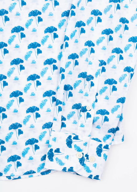 CAMISA ML EST ALG/ELAST JAPAN BLUE