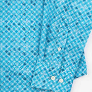 CAMISA ML ALG/ORG DENIM CIRCLES