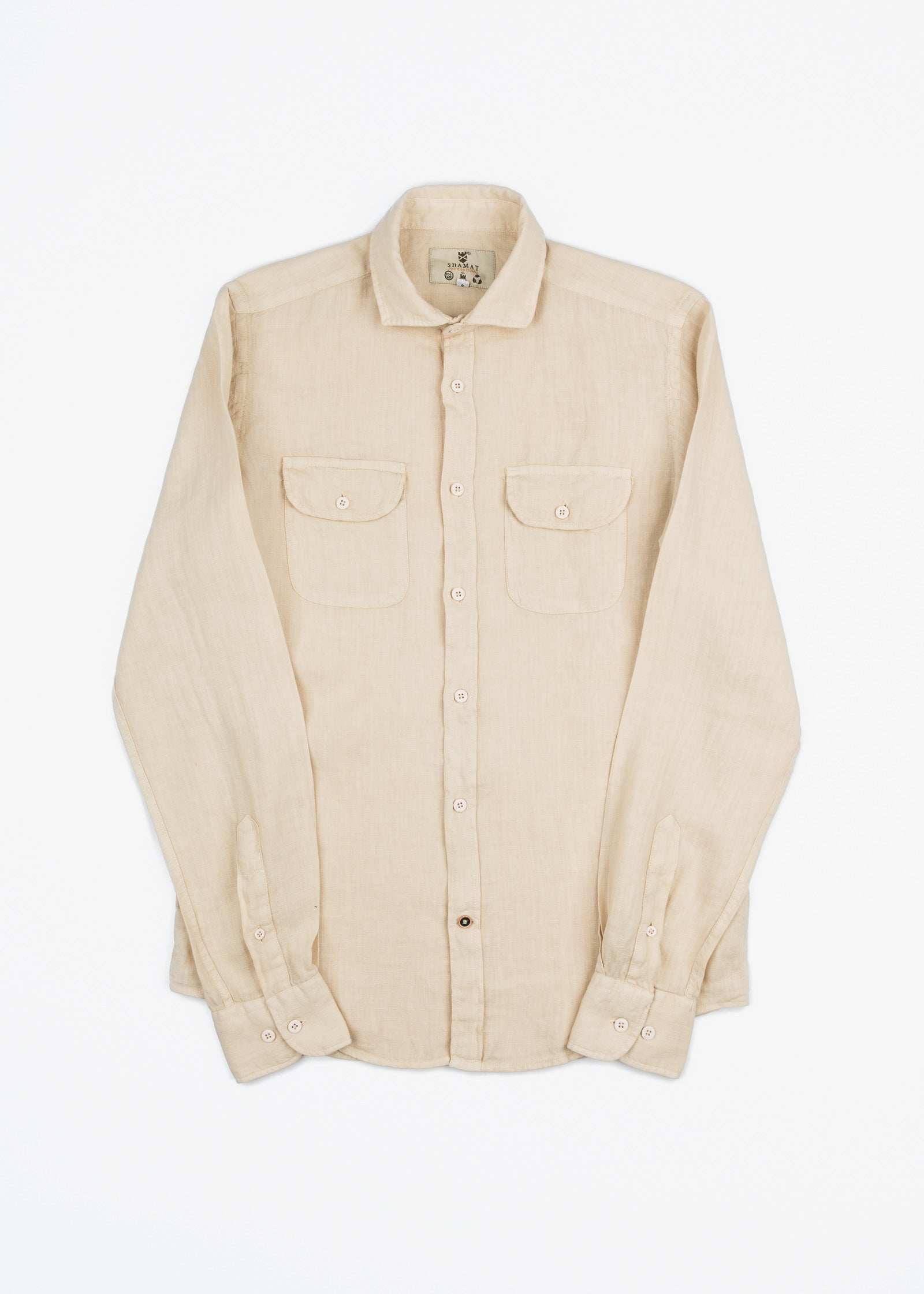 CAMISA DE LINO CON BOSILLOS