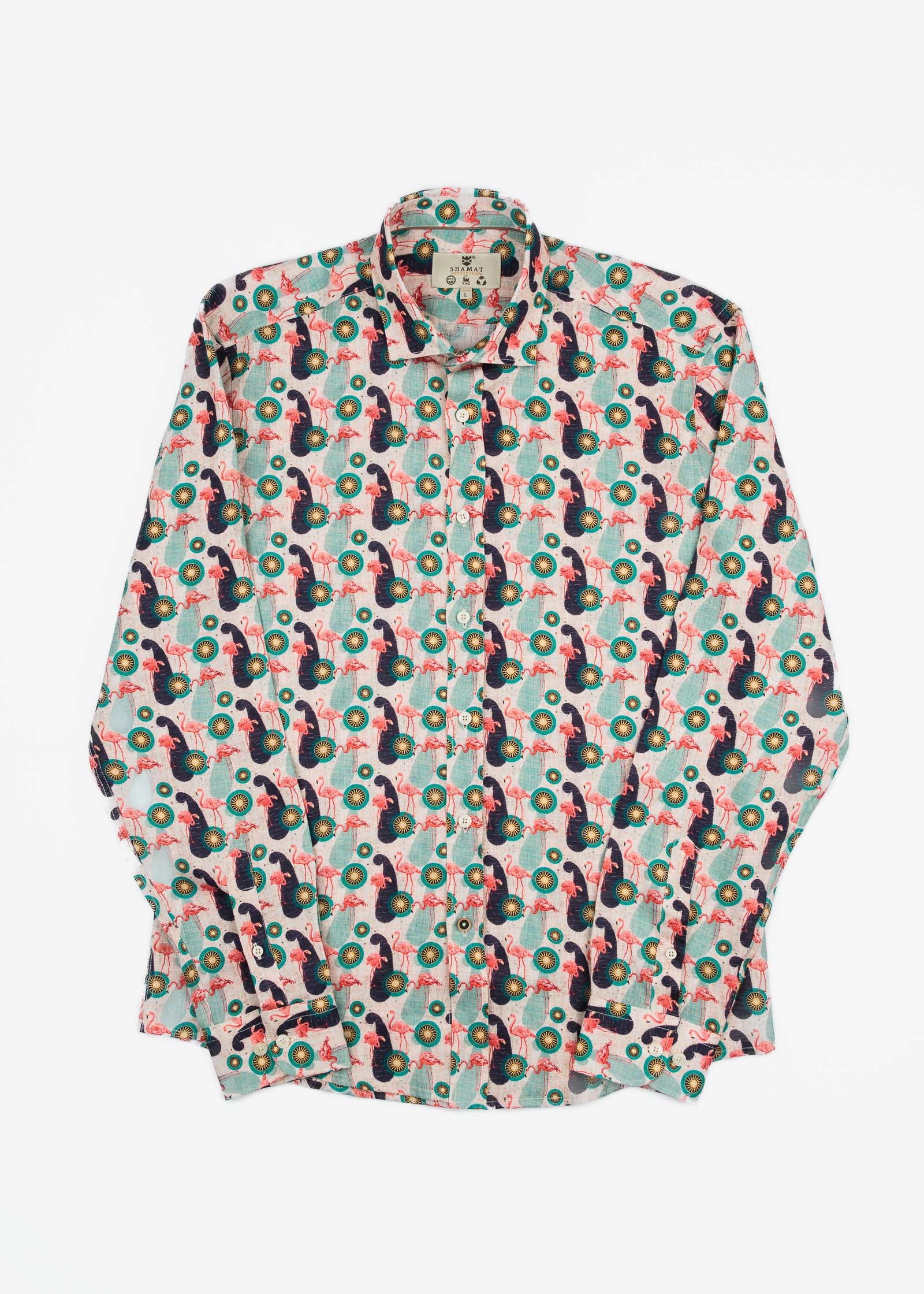 CAMISA ESTAMPADA LINO