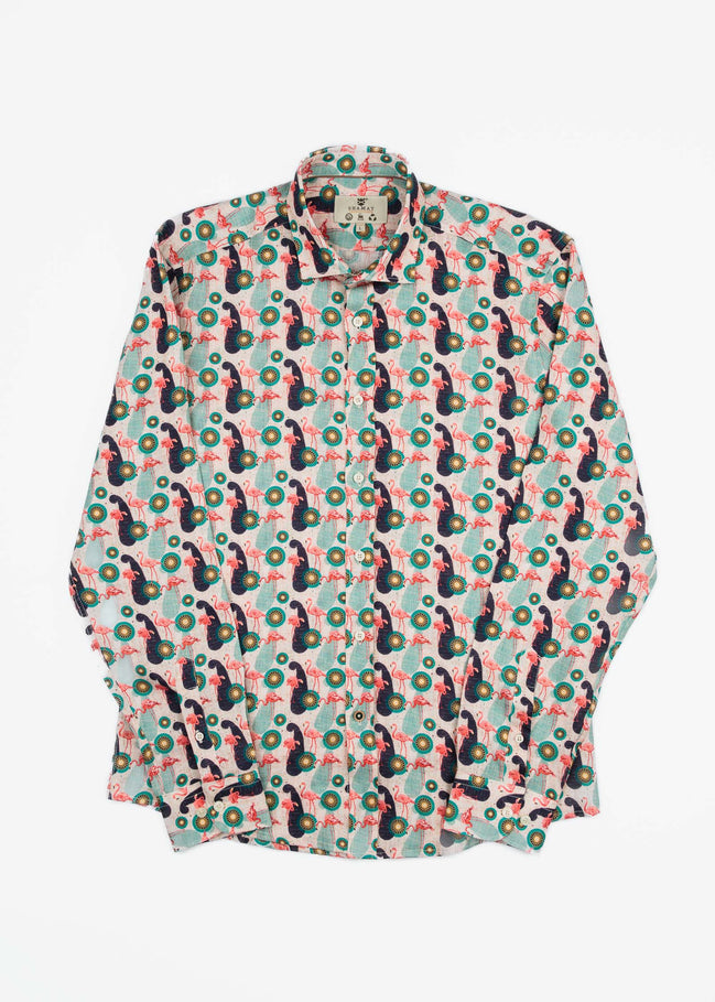 CAMISA ESTAMPADA LINO