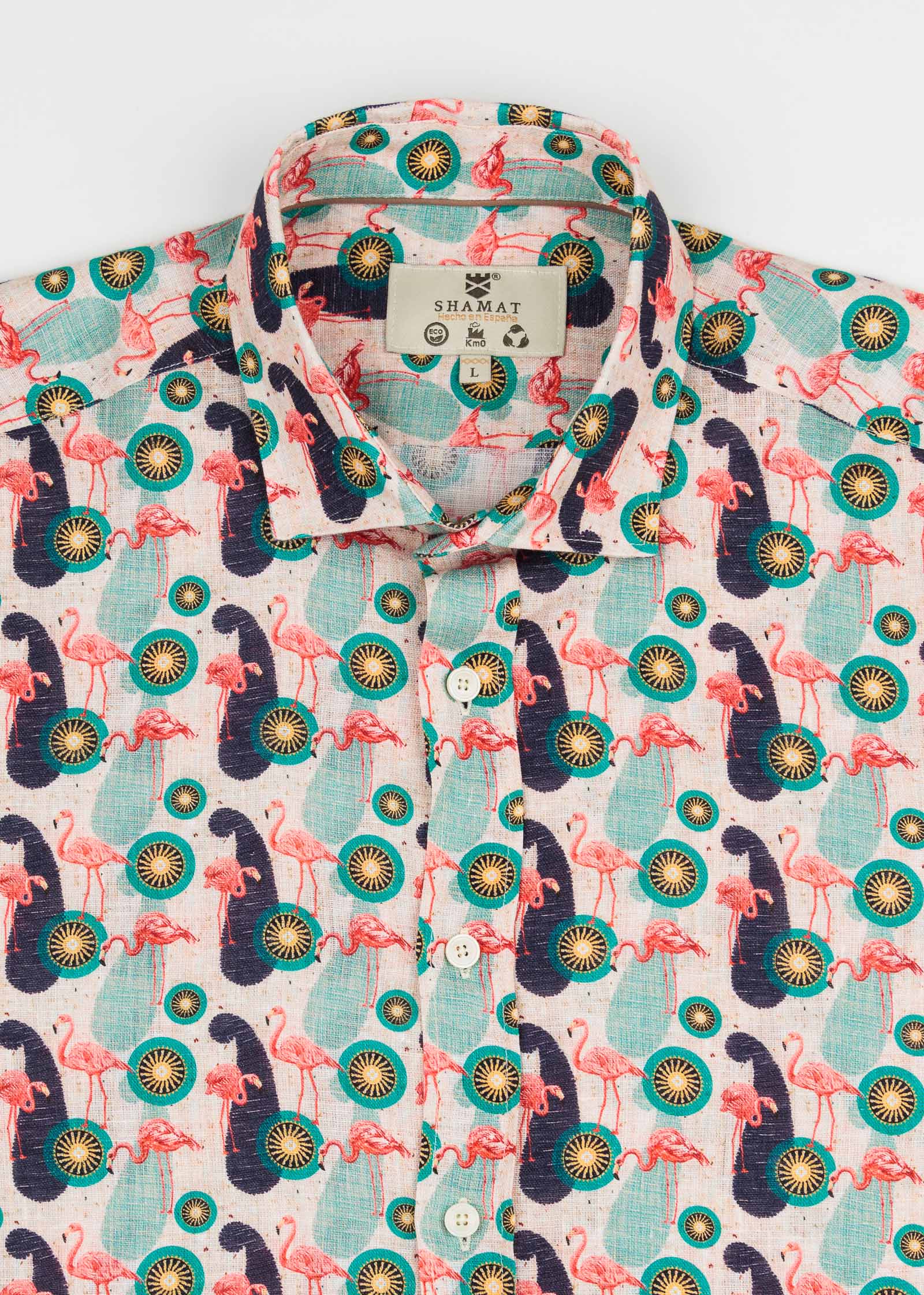 CAMISA ESTAMPADA LINO