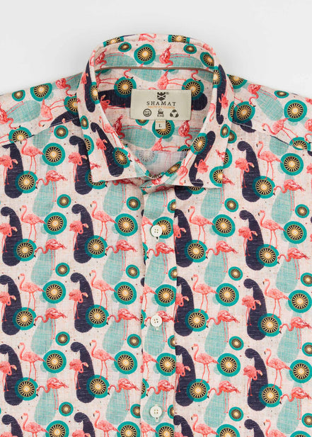 CAMISA ESTAMPADA LINO