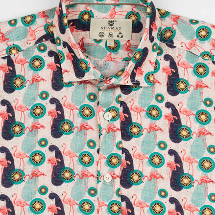 CAMISA ESTAMPADA LINO