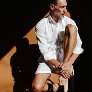 Guayabera de Lino Blanca
