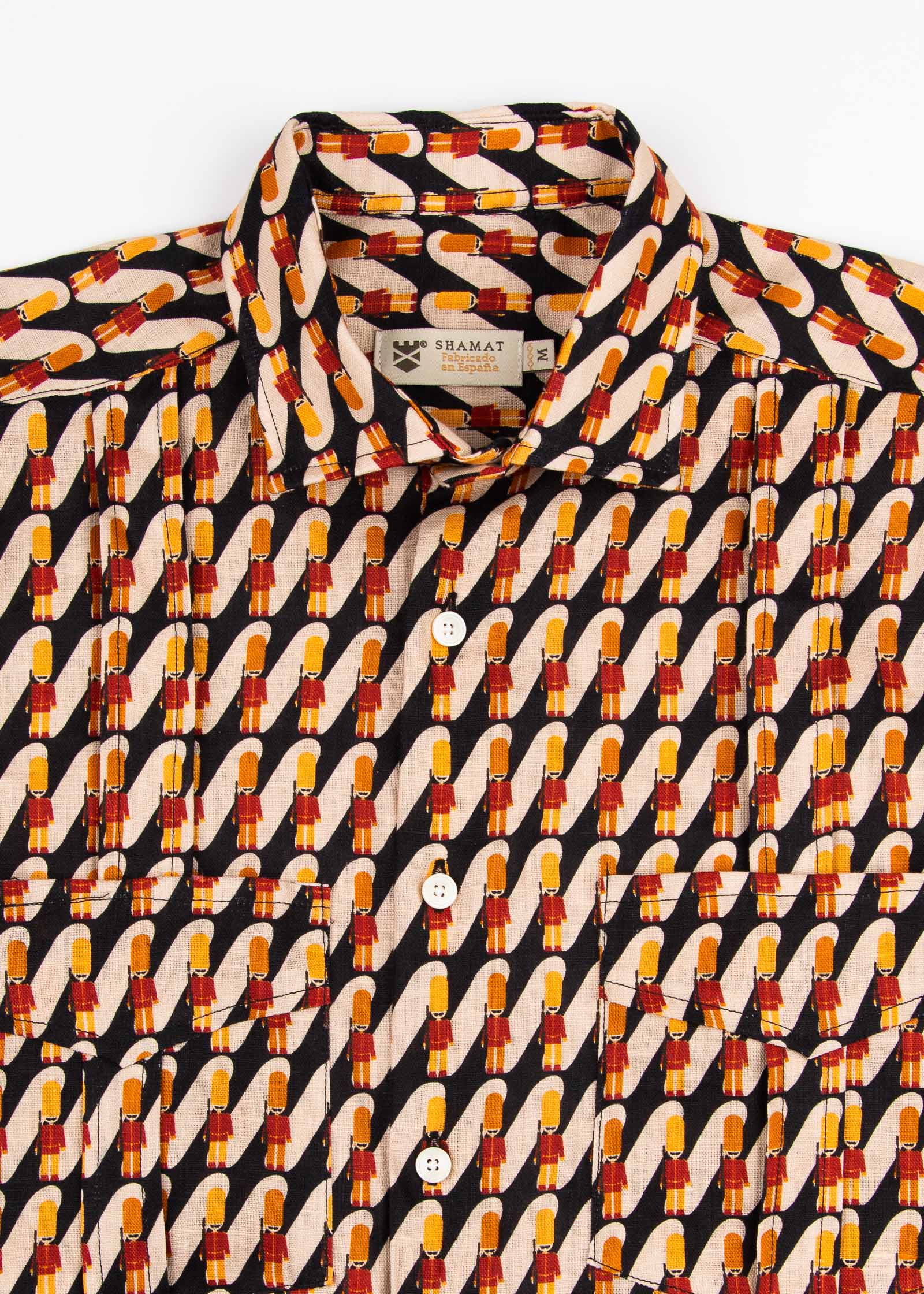 GUAYABERA ESTAMPADA SOLDADOS