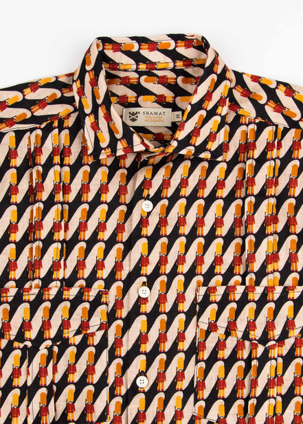 GUAYABERA ESTAMPADA SOLDADOS
