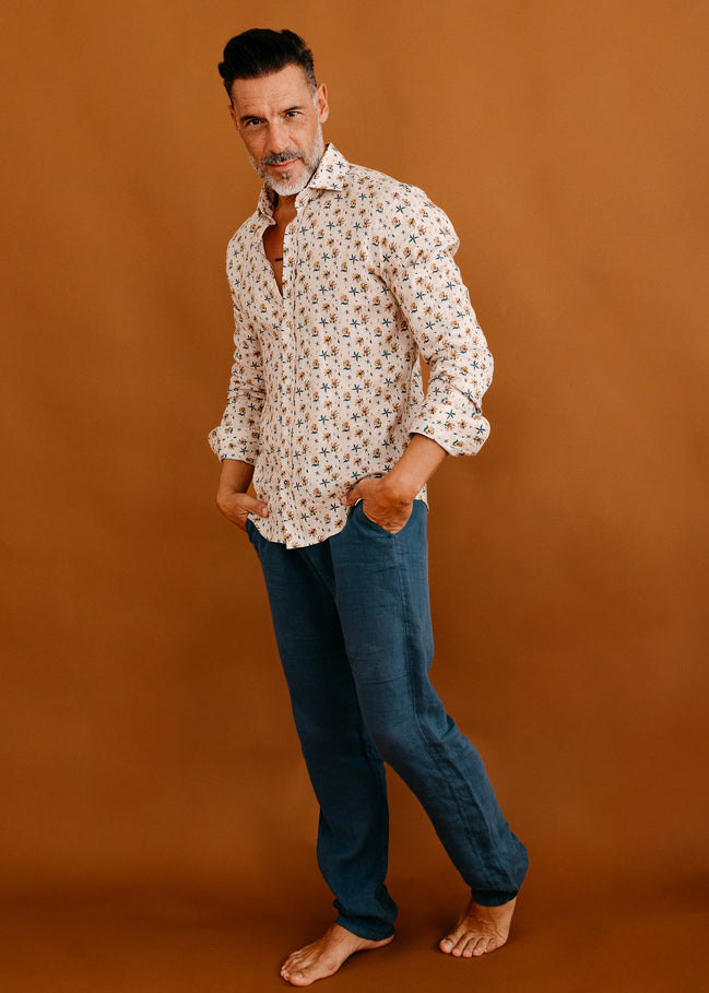 PANTALÓN CHINO CLÁSICO LINO