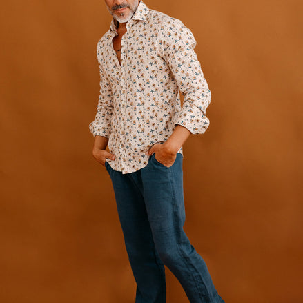 PANTALÓN CHINO CLÁSICO LINO