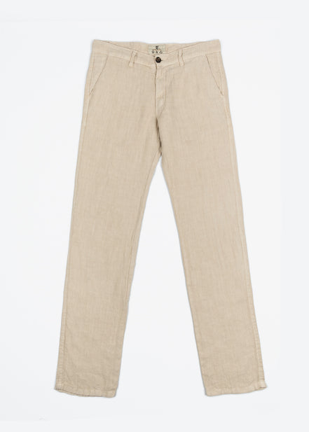 PANTALÓN CHINO CLÁSICO LINO