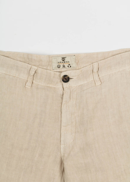 PANTALÓN CHINO CLÁSICO LINO