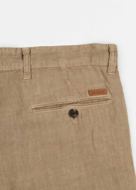 PANTALÓN CHINO CLÁSICO LINO