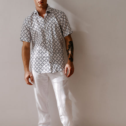 PANTALÓN DE LINO CON CORDÓN