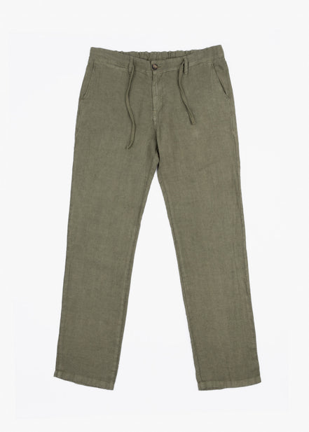 PANTALÓN DE LINO CON CORDÓN