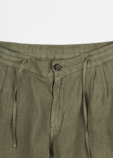 PANTALÓN DE LINO CON PINZAS