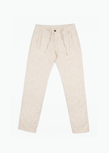 PANTALÓN DE LINO CON PINZAS